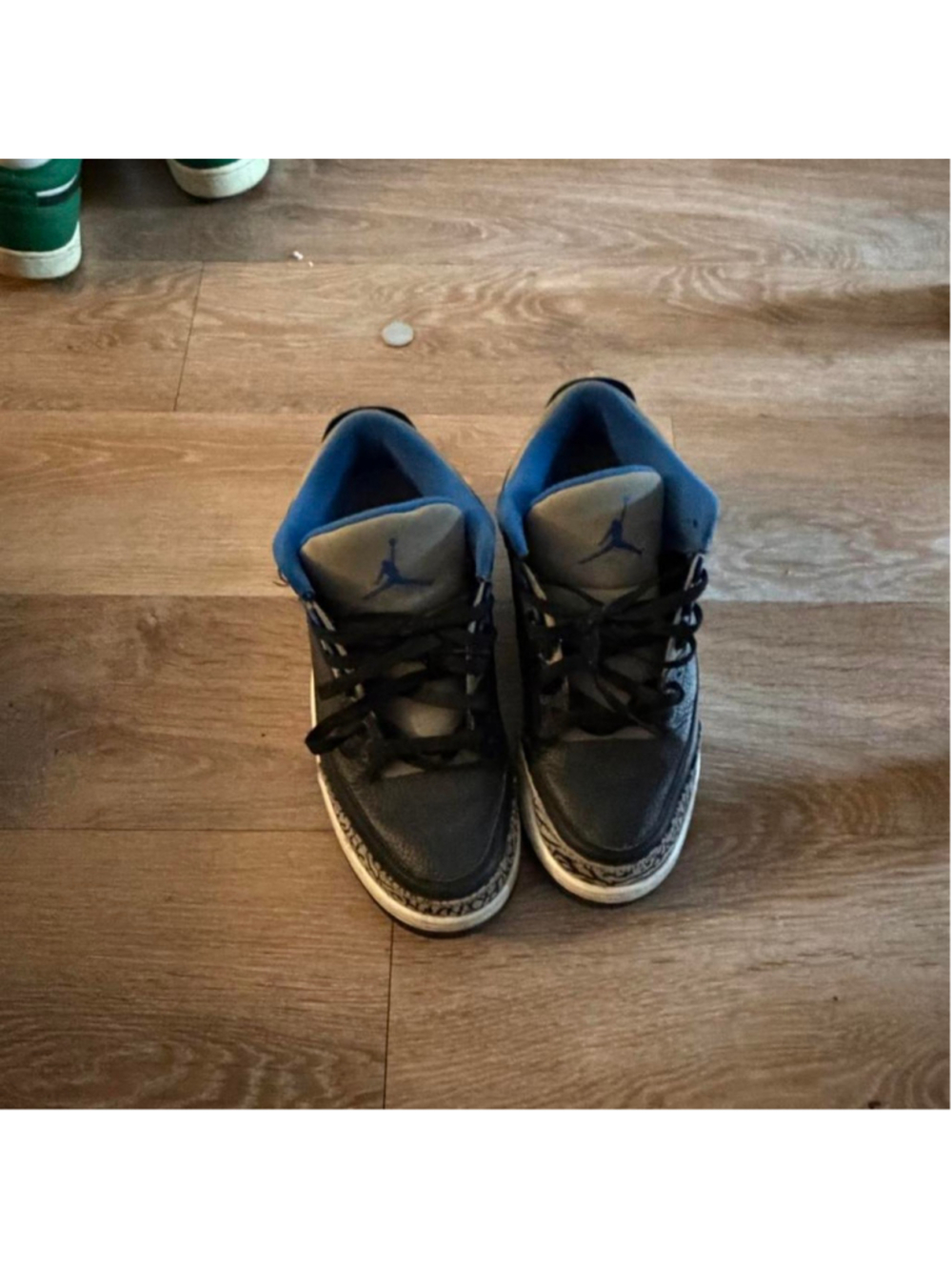 Black Air Jordan 3 Retro 'Sport Blue' size 10